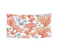 Coral Reef - Cappello per Halloween, copertura completa, per festival, feste e feste in tessuto lavabile in lavatrice