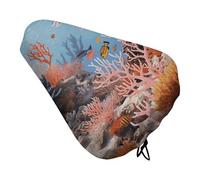 Coral Reef - Coprisedile per bicicletta con coulisse, impermeabile, protegge dal sole e dalla polvere, unisex, per mountain bike