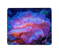 Coral Reef Fantasy - Tappetino per mouse RGB con motivo sottomarino, antiscivolo, lavabile, per casa e ufficio, quadrato, 20,3 x 25,4 cm