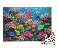 Coral Reef Puzzles 1000 Pezzi Riciclato Materiale Tropical Fish Puzzles for Anziani Puzzle Game Accessori Interesting Gioco Familiare Accessori for Adulti 70x50cm/1000pezzi