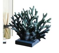 Coral Sculpture, Maritime Tabletop Display, Beach House Accent, Faux Reef Decoration, Nautical Theme Centerpiece, Interior Design Category, Detailed Branch Structure for Wine Cabinet Bathroom