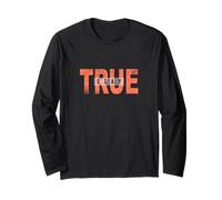 Coral Stay True Coral Grafica a Colori Maglia a Manica