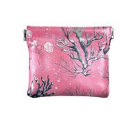 Coralli Hot Peach PU pelle piccola moneta conveniente gioielli per uomo donna viaggio, Pesca Calda Coralli, 4.33"(L) x 3.74"(W) x 0.39"(H), classico