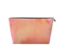 Corallo Acquerello Sfumature Rosa Arancione, Borsa da toilette Borsa per trucco Borsa per cosmetici Borsa da toilette da viaggio portatile
