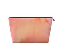 Corallo Acquerello Sfumature Rosa Arancione, Borsa per il trucco Borsa per cosmetici Borsa da toilette da viaggio portatile Borsa da toilette