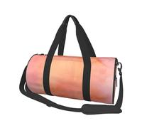 Corallo Acquerello Sfumature Rosa Arancione, Borsone da viaggio di grande capacità Borsa rotonda Borsa da viaggio sportiva Borsa da viaggio Borsa da fitness