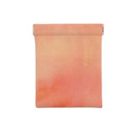 Corallo Acquerello Sfumature Rosa Arancione, Spremere il portafoglio superiore da donna Borsa portaoggetti Piccola portamonete Portamonete
