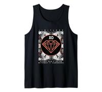 Corallo Colore Diamante nella Grafica Corallo Scuro Canotta