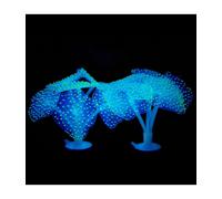 CORALLO FINTO IN SILICONE BLU ARTIFICIALE PER DECORAZIONI ACQUARIO ADDOBBI PESCI