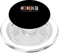 Corallo Hustle Harder Corallo Grafica a colori PopSockets PopGrip per MagSafe