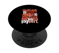 Corallo Segui la tua corsia Marcature Grafica a colori PopSockets PopGrip Adesivo