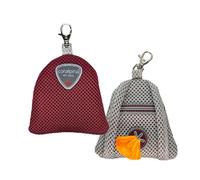 Coralpina - Zainello Cinquetorri, Contenitore Porta Sacchetti Igienici per Cani, Design Moderno, Ideale da Portare durante le Passeggiate, per Rotolini Sacchetti, Colore Rosso Vino