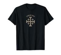 Coram Deo Frase Latina Vintage Croce Simbolo Grafico Maglietta