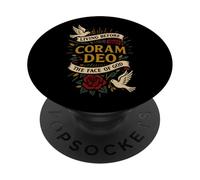 CORAM DEO - VIVERE PRIMA DEL VOLTO DI DIO PopSockets PopGrip Adesivo