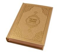 Corano in inglese e testo arabo - Il Santo Corano con Tajweed, codice colore, traslitterazione con copertina rigida (oro)