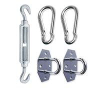 Corasol COR19SET1 Kit di montaggio n. 1 per tenda da sole a 3 angoli, zincato