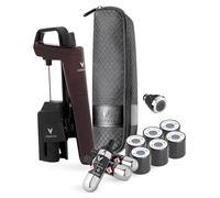 Coravin Timeless Six Plus - Sistema di conservazione del vino in vetro, con 3 capsule di gas di argon puro, 6 tappi a vite e aeratore per vino, edizione limitata Hermitage Red