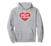 Corazon de Melon Cuore di anguria Sweetheart Latino Humor Felpa con Cappuccio