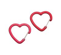 Corazon moschettone a cuore in alluminio 42x44 mm chiusura a filo