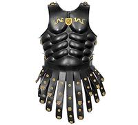 Corazza medievale della guardia reale greca muscolosa nera, nero, Medium