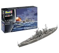 Revell Modellismo I Gneisenau - Corazzata storica I Scala 1:1200 I 48 Pezzi I Set Artigianato A partire dai 12 anni I Modello fedele I Replica autentica della storia marittima