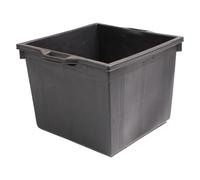 Mastellone Quadrato Nero Ics Ldpe Lt 60 cm 48X48 H.cm 37 con Manici