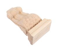 Corbel in Legno Intagliato Stile Romano per Mensole Piccole | Legno Massiccio Beige, Finitura Liscia e Dettagli Minuti, per Studi, Camini e Testiere