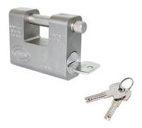 CORBIN - Lucchetto Grizzly In Acciaio Cementato Antitrapano Con Chiave Dom - 69mm