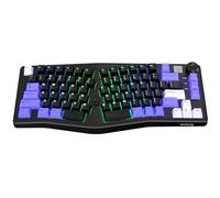 CORBOBO x LEOBOG A75 Alice Tastiera Ergonomica, Tastiera Meccanica Wireless Gaming Tri-Mode BT5.0/2.4G/Wired con Joystick e Manopola, Layout 75% RGB Retroilluminato Interruttori lineari Hot Swap per