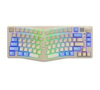 CORBOBO x LEOBOG Alice A75 Tastiera Ergonomica, Tastiera Meccanica Wireless Gaming Tri-Mode BT5.0/2.4G/Wired con Joystick e Manopola, Layout 75% RGB Retroilluminato Interruttori lineari Hot Swap per