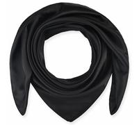 corciova 35 x 35 Donne Piazza Seta Come Capelli Sciarpa Testa Dormire Wrap Satin Foulard, 791 Nero