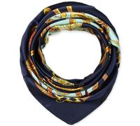 corciova Foulard, 111 Magic Mint And Navy Chain, L Donna