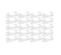 Cord Fixing Clips - Stick On Cable Routing Accessories Pack, 20 Units Durable Line Control Pads, Space Saving Home Organisation Tool, Neat Wiring Support | Electronics Chargers Devices Workstation