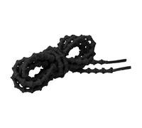 CORD ON - Lacci tecnici rotondi elastici per le scarpe da ginnastica Xtenex, senza bisogno di legare, regolabili. Unisex. Dimensione 3,1 mm x 7mm - 1 paio (Nero, 125 cm)