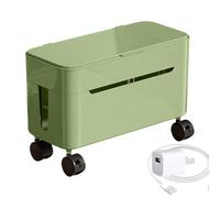 Cord Organizer Box - Tabletop Wire Storage With Wheels | Desktop Wire Storage Box, Power Cord Desk - - Cavo Organizer per Homeowners, College Students Tech Enthusiasts