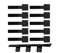 Cord Organizer - Cable Organizer | Adjustable Cord Straps | 10-Piece Multi-Purpose Wire Ties, Adhesive Tape Reusable Holder, For Computer Data Cables Network Cords Office Desk Home Computer Table