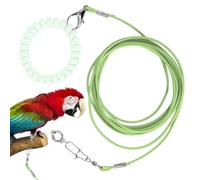 Corda Addestramento - 300cm Anello, Corda Esterno Animale | Imbracatura Addestramento Elastica Per Agapornis Fischeri Calopsitte Storni | Corde Leggere Pappa