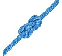Corda Arrampicata Campeggio Rope Macrame Multiuso, Corda Intrecciata in Polipropilene 12 mm 250 m Blu