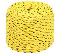 Corda Arrampicata Campeggio Rope Macrame Multiuso, Corda per barca Gialla 8 mm 25 m in Polipropilene