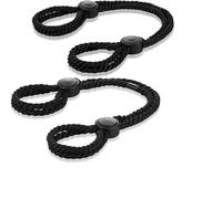 Corda artigianale nera Corda multifunzionale fatta a mano Corda multiuso Solida intrecciata Corda torsa Braccialetto Guanti Yoga e Pilates Accessori