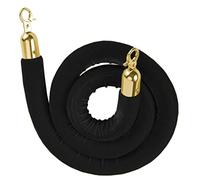 Corda barriera for coda for ingresso VIP, corda for montanti sospesa for ospedale/banca/barriera for corda for controllo folla,(Black,0.9M/36Inch/3Ft)