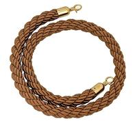 Corda barriera for code Corda intrecciata premium da 2,8 cm con chiusura in metallo, divisore for il controllo della folla for eventi, luoghi, musei, scelta di colori da 1 a 3 metri, gancio argento do