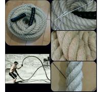 Corda Capo Cordone 50mm (5cm) Canapa Crossfit Sbattere Mma Boxe Maroma Battle