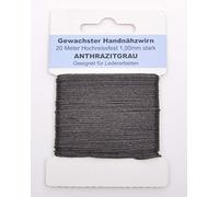 Corda cerata Trimz., Dark Grey, 20m x 1mm