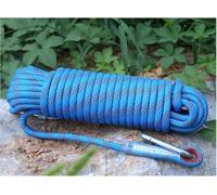 Corda da Arrampicata da 12 Mm 10 M (32 Piedi) 20 M (66 Piedi) 30 M (98 Piedi) 50 M (164 Piedi) 100 M (328 Piedi) 200 M Corda da Arrampicata Statica su Roccia con 2 Ganci in Acciaio Fuga di