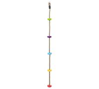 Corda da arrampicata multicolore in poliestere, 10,5 x 10,5 x 201 cm, per bambini, parco giochi all'aperto, accessorio resistente alle intemperie per struttura da arrampicata, altalena, scivolo e