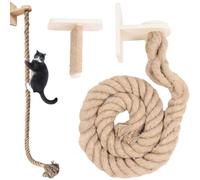 Corda da arrampicata per gatti - Torre da arrampicata per gattini - Scale da fienile con gambe, mobili da riposo a parete per interni