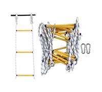 Corda da arrampicata portatile per soccorsi Scala di corda antincendio con ganci 300 cm-12 m for interni ed esterni(10m)
