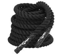 vidaXL Corda da Battaglia Nera 12 m 9 kg Poliestere