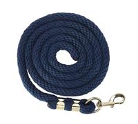 Corda da lungamento per cavalli da 2 m, resistente e antirotture, con impugnatura antiscivolo e gancio in acciaio inox, ideale per la conduzione, la gestione e l’addestramento dei (Blu scuro)